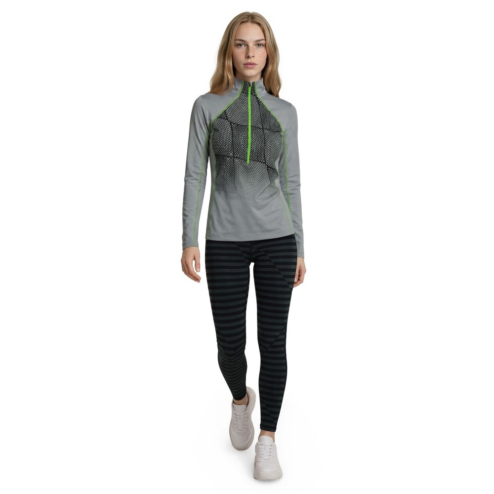 Nike Pro Dri Fit Athletic Set Women's Size XS Gray Black Lime Green Top Leggings